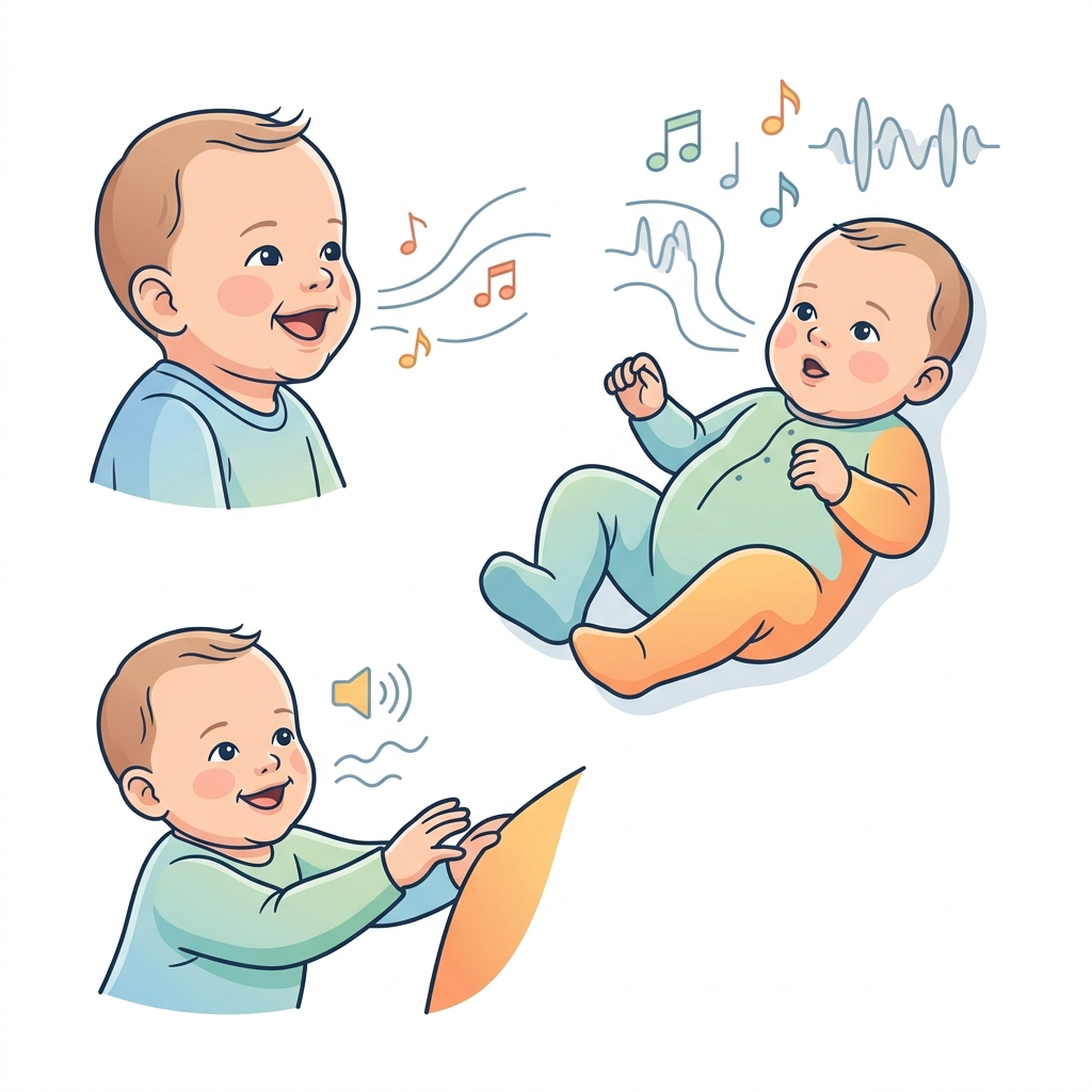ඔයාගේ මාස 4-7 පැටියා කතා ලෝකෙට එන හැටි (Baby Communication) - අපි දැනගමුද? Infographic