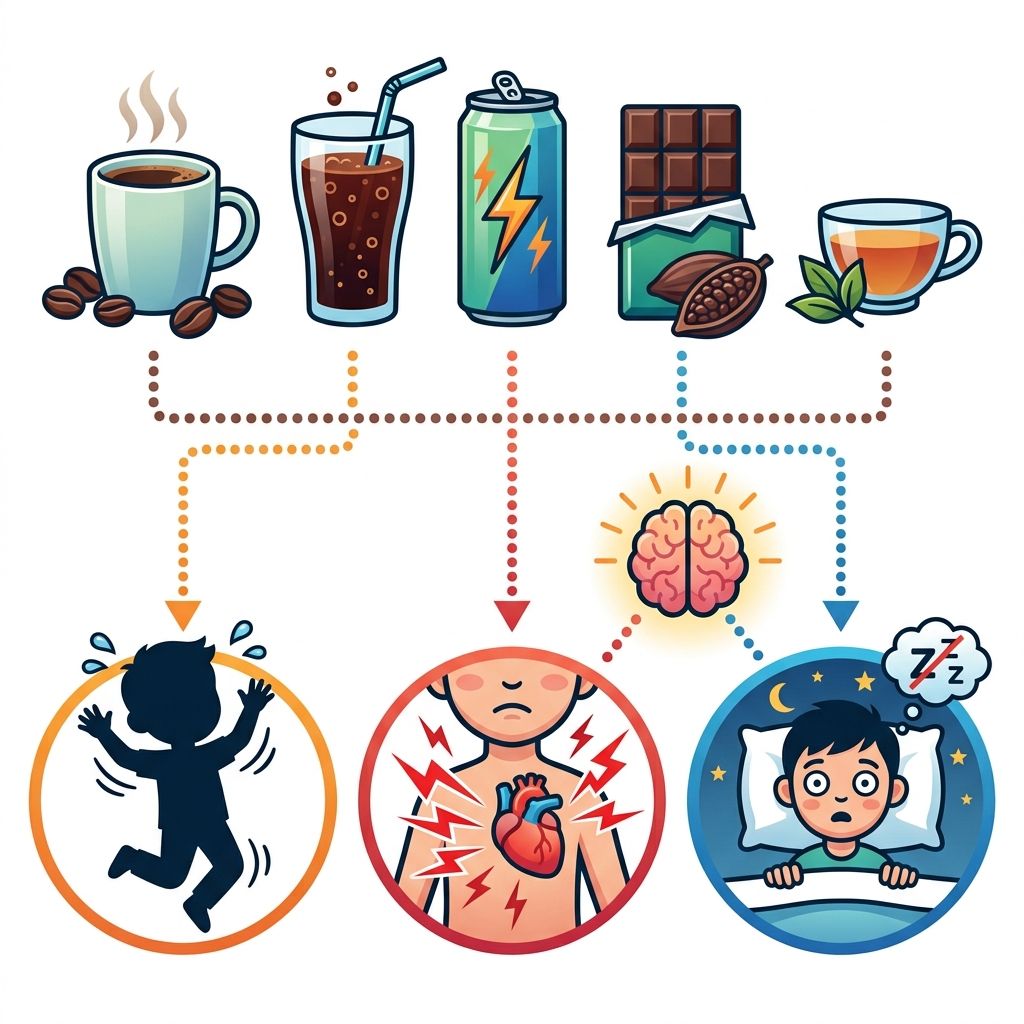කැෆේන් (Caffeine) ගැන මේ දේවල් ඔබ දැනගෙන හිටියද? අපි කතා කරමු! Infographic