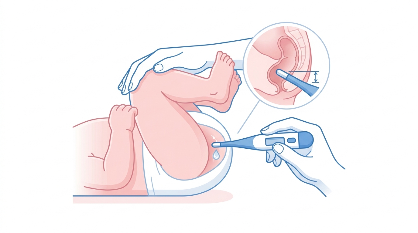 පොඩි බබාලගේ ඇඟේ උණ හරියටම බලන්නේ කොහොමද? (Rectal Temperature) අපි කතා කරමු! Infographic