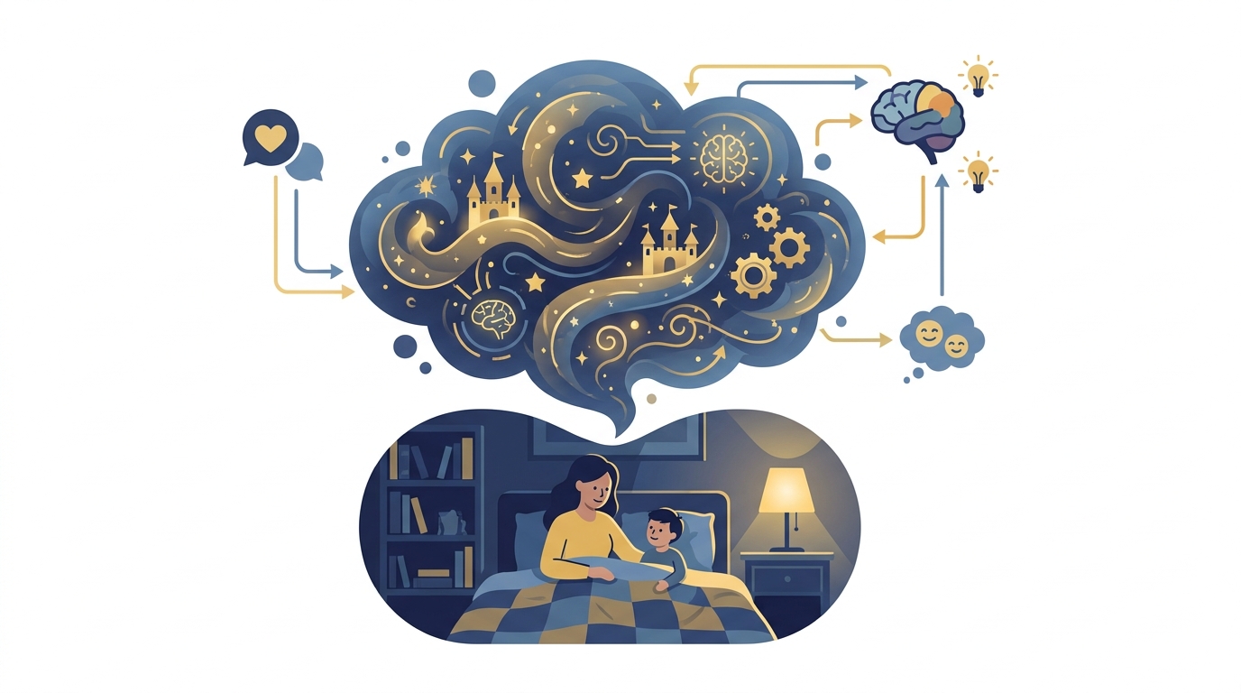 ඔයාගේ පොඩ්ඩට කතන්දර කියනවද? (Storytelling) වලින් දරුවට ලැබෙන පුදුම ප්‍රයෝජන! Infographic
