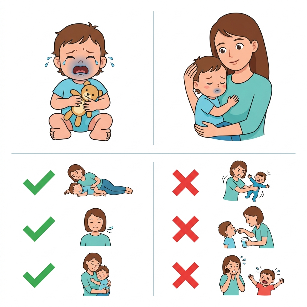 ඔයාගේ පොඩිත්තත් එකපාරටම හුස්ම අල්ලගන්නවද? (Breath-Holding Spell) අපි මේ ගැන කතා කරමු! Infographic