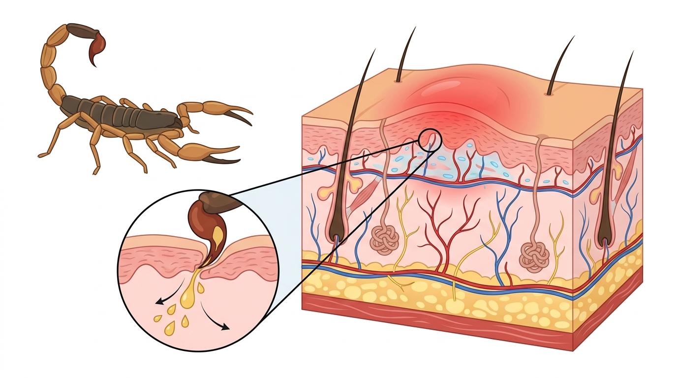 ගෝනුස්සා විද්දොත් මොකද කරන්නේ? ගෝනුස්සන් (Scorpion Stings) සහ ප්‍රථමාධාර Infographic