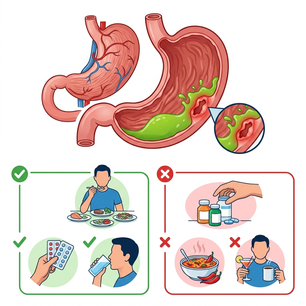 බඩේ තුවාල (Stomach Ulcer) ගැන ඔබ දැනගත යුතු සියල්ල! Infographic