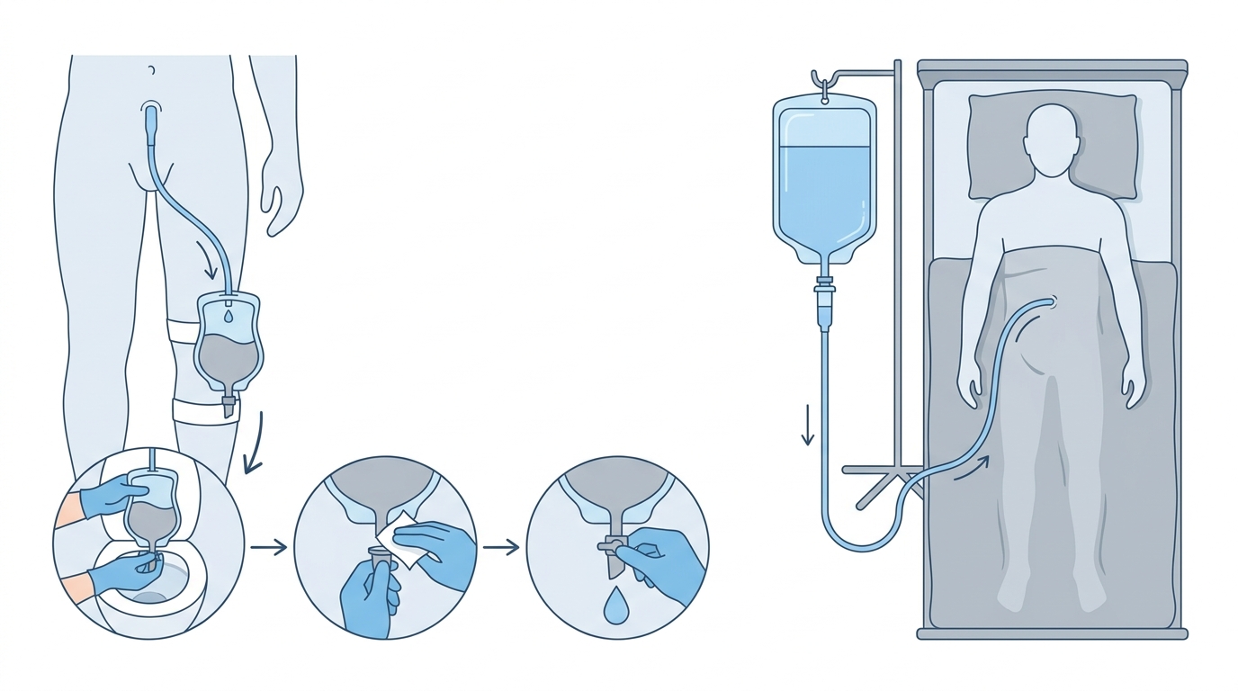 මුත්‍රා බෑග් (Urine Drainage Catheter Bag) ගැන ඔයා දැනගන්න කැමති හැමදේම! Infographic